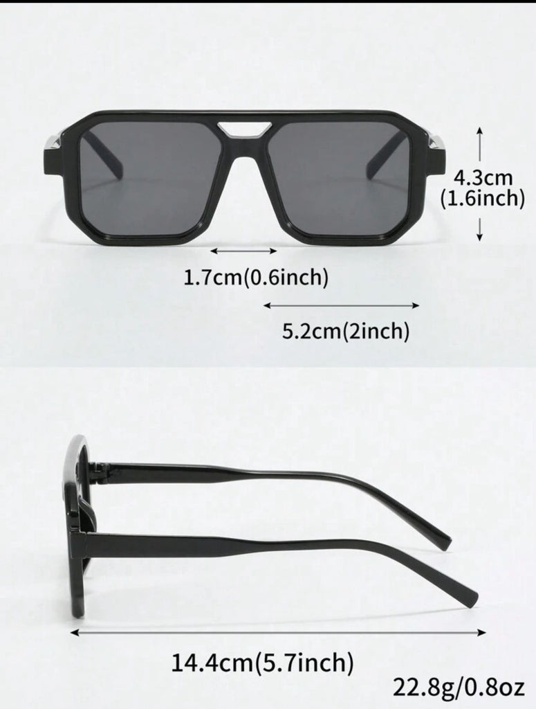 Black square sunglasses