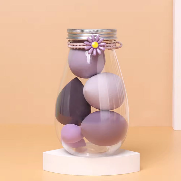 6 Makeup Blenders With Storage Jar - MyKady