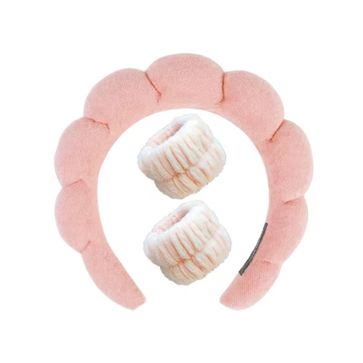 Headband & Wrist Band Pink Set of 3 - MyKady