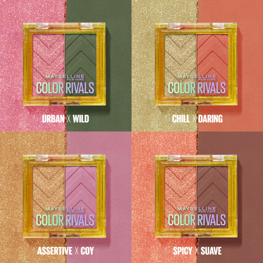 Maybelline New York Color Rivals Eyeshadows Urban X Wild - MyKady
