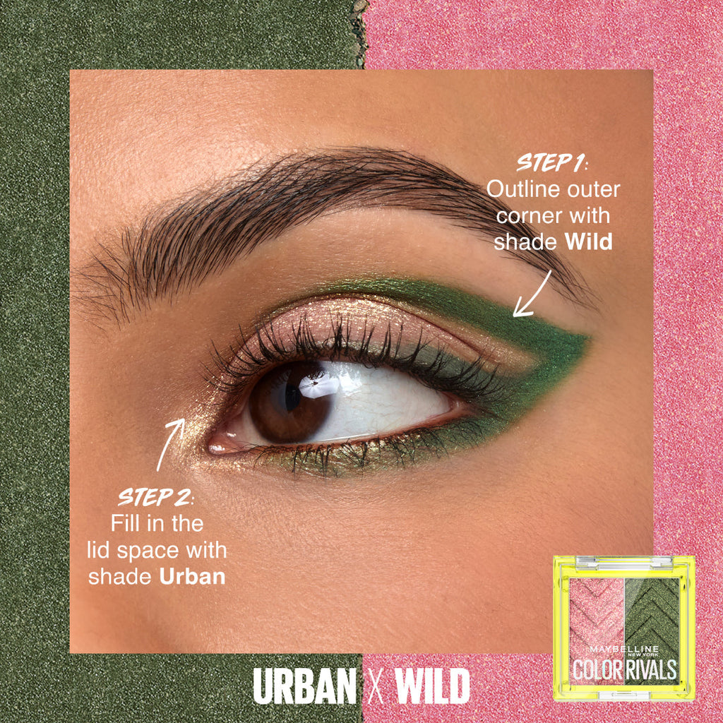 Maybelline New York Color Rivals Eyeshadows Urban X Wild - MyKady