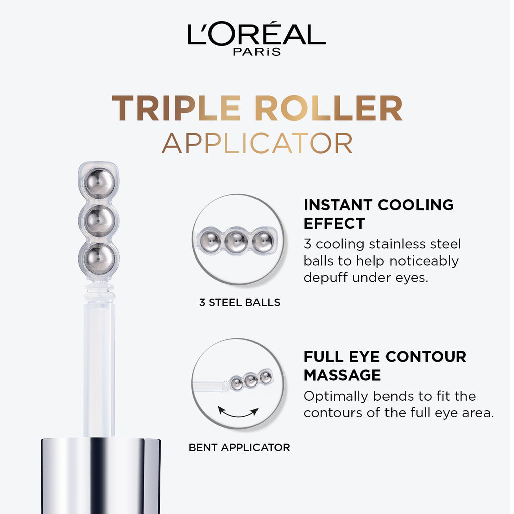 L'Oreal Paris Hyaluron Expert Eye Serum with 2.5% Hyaluronic Acid & Caffeine 20ML - MyKady