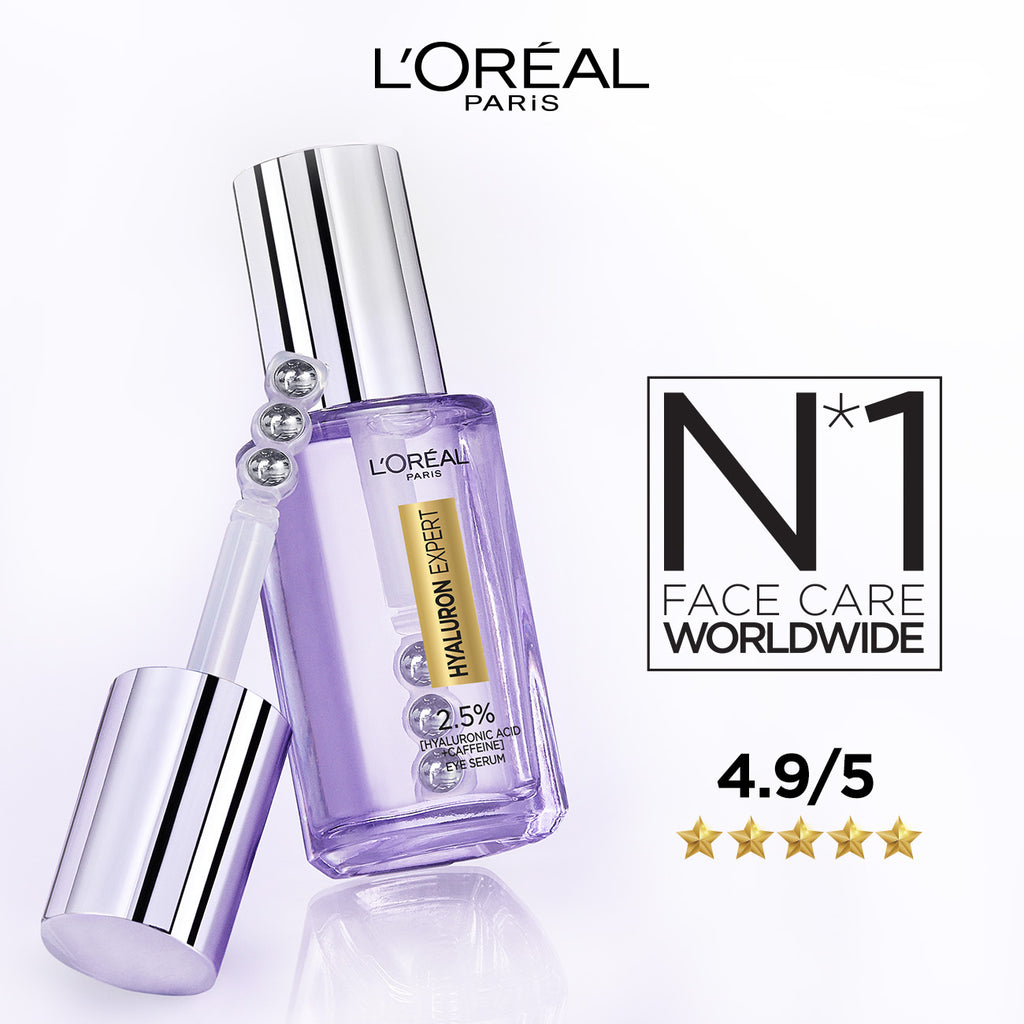 L'Oreal Paris Hyaluron Expert Eye Serum with 2.5% Hyaluronic Acid & Caffeine 20ML - MyKady