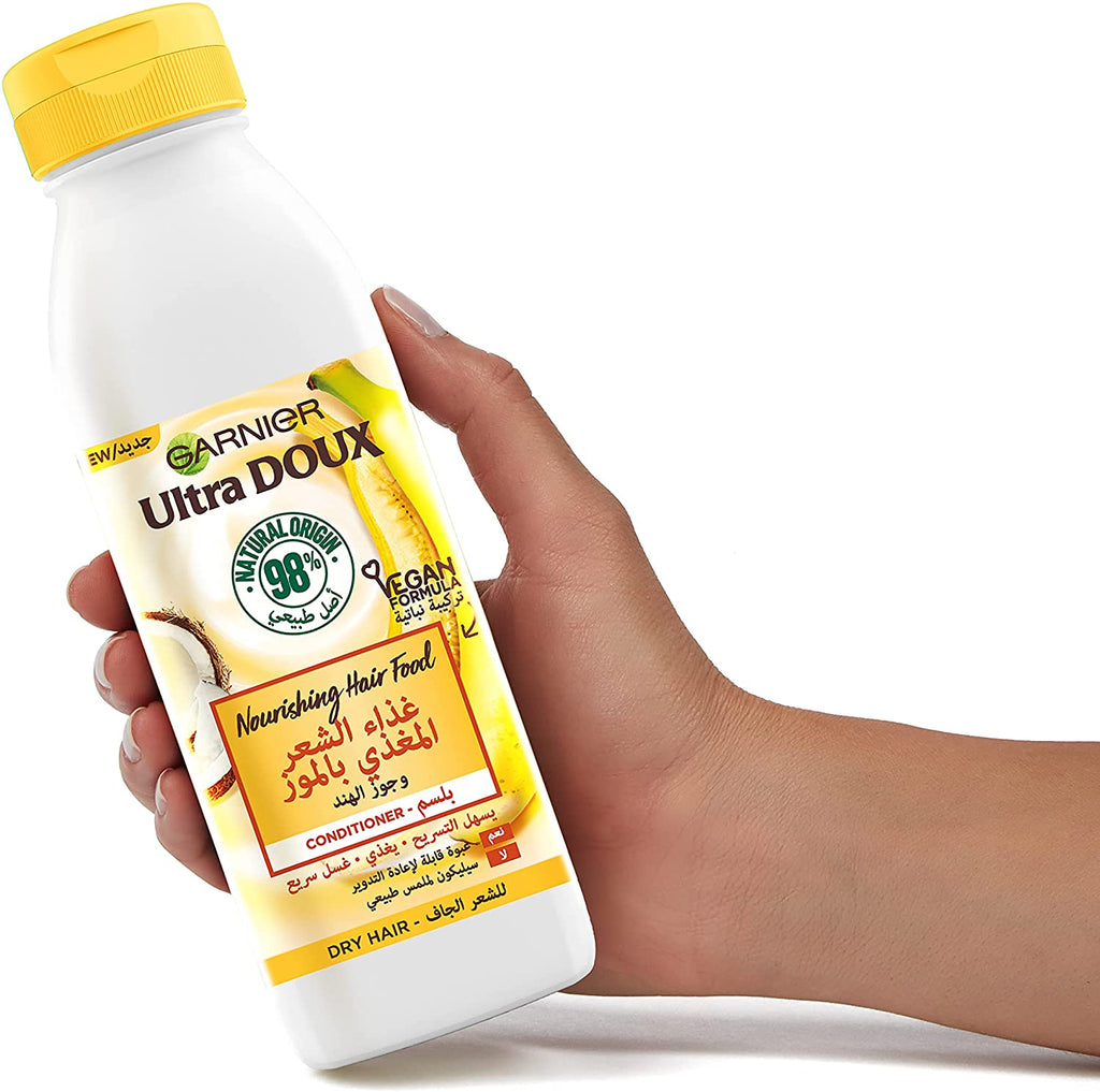 Garnier Ultra Doux Hair Food Conditioner Banana 350 ML - MyKady