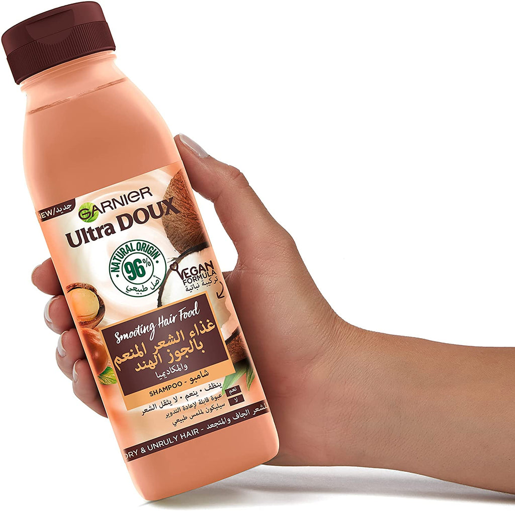 Garnier Ultra Doux Hair Food Shampoo Macadamia 350 ML - MyKady