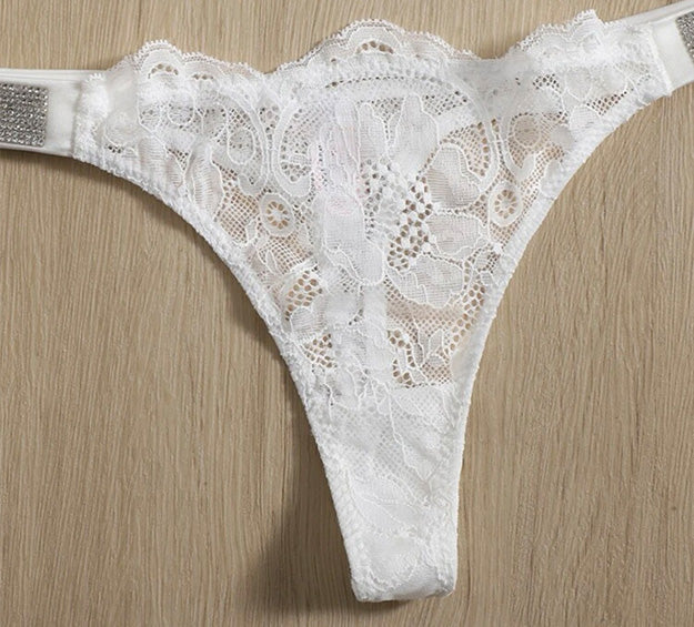 Floral Lace Thong Medium - MyKady