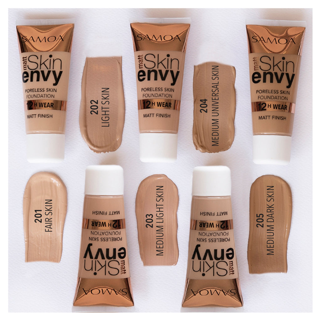 Samoa Skin Envy Matte Poreless Skin 12Hr Wear Foundation - MyKady